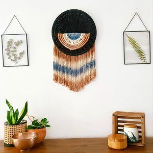 Boho Macrame Dip Dyed Wall Hanging